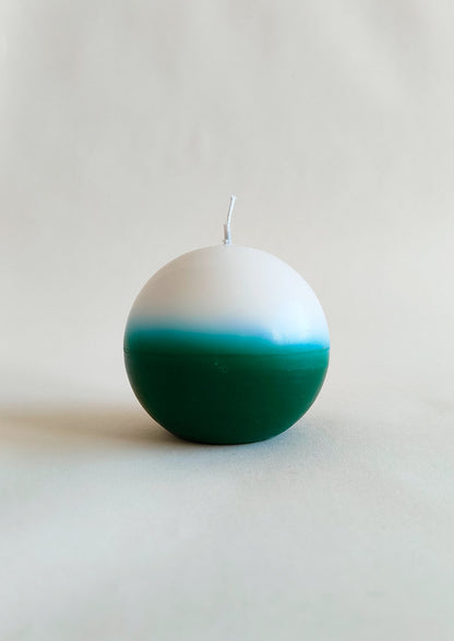 Gol_green & white | Handmade Soy wax candle - House of Dhara