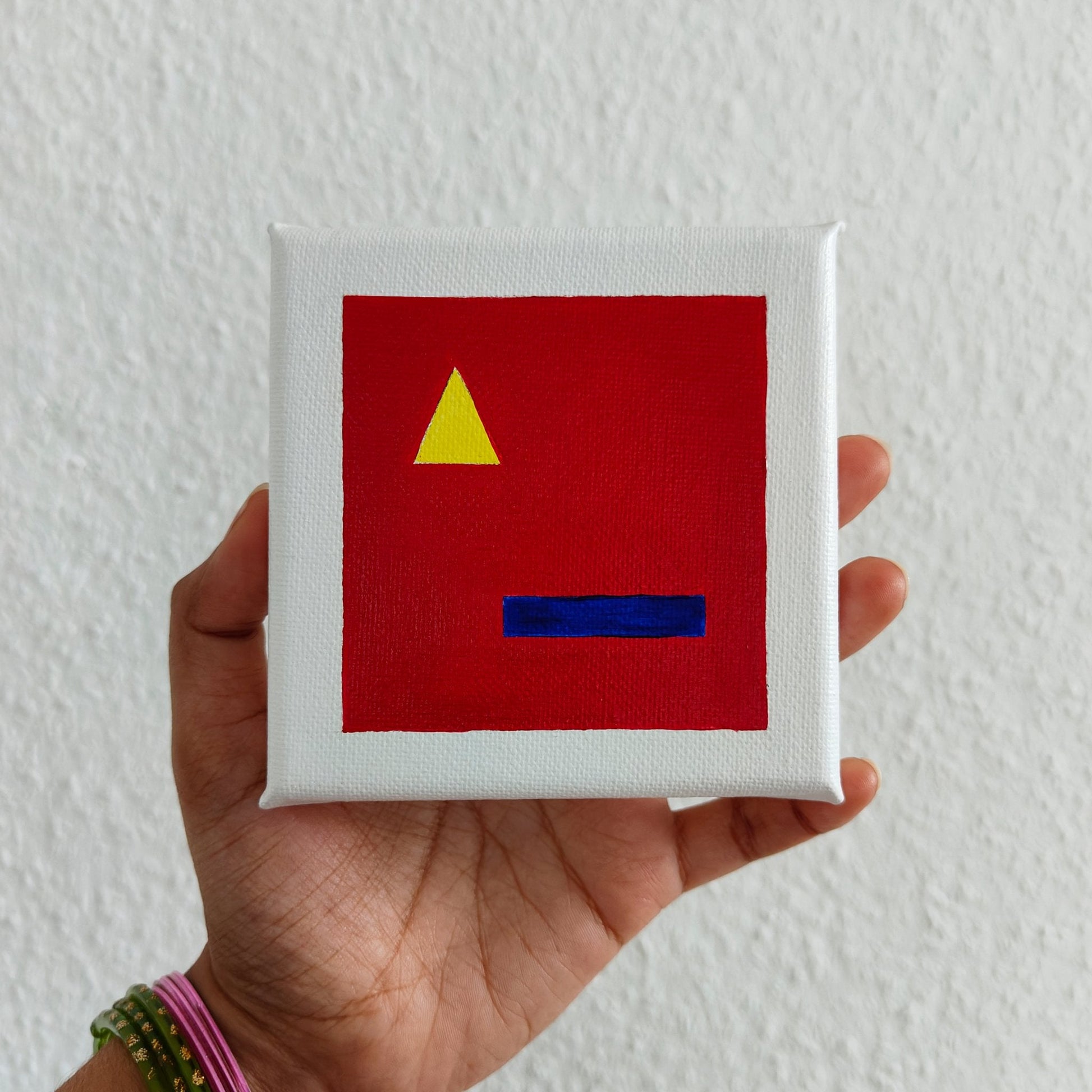 Shapes 10cmx10cm | | Painting on Canvas - House of Dhara