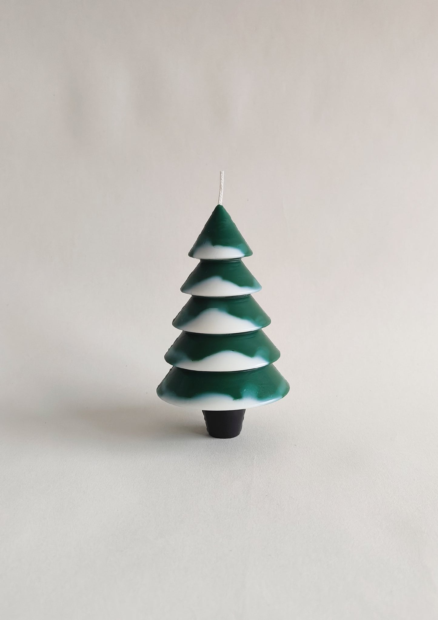 Snowy Christmas Tree Candle | - House of Dhara