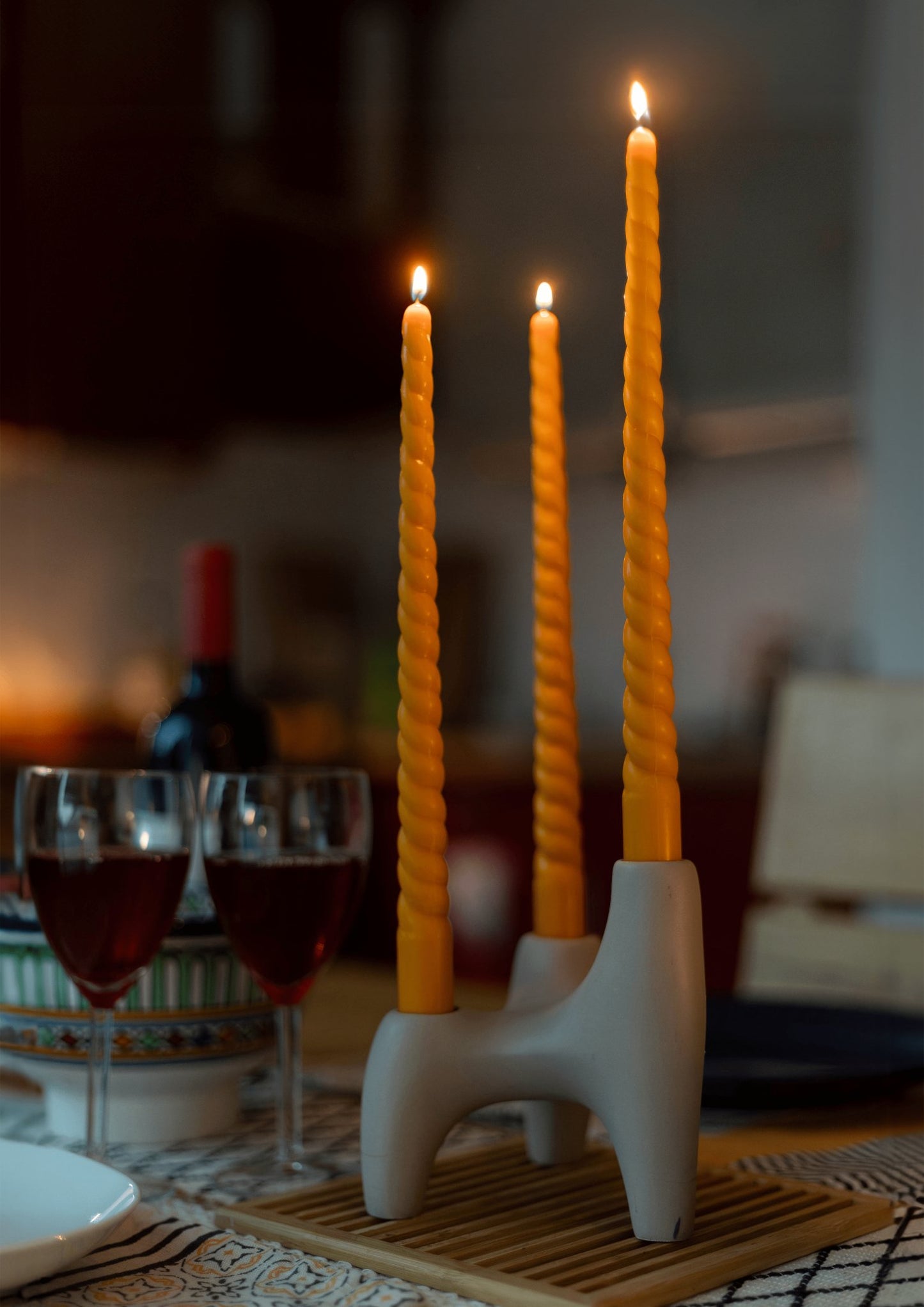 Twist | Handmade Soywax Pillar Candle - House of Dhara