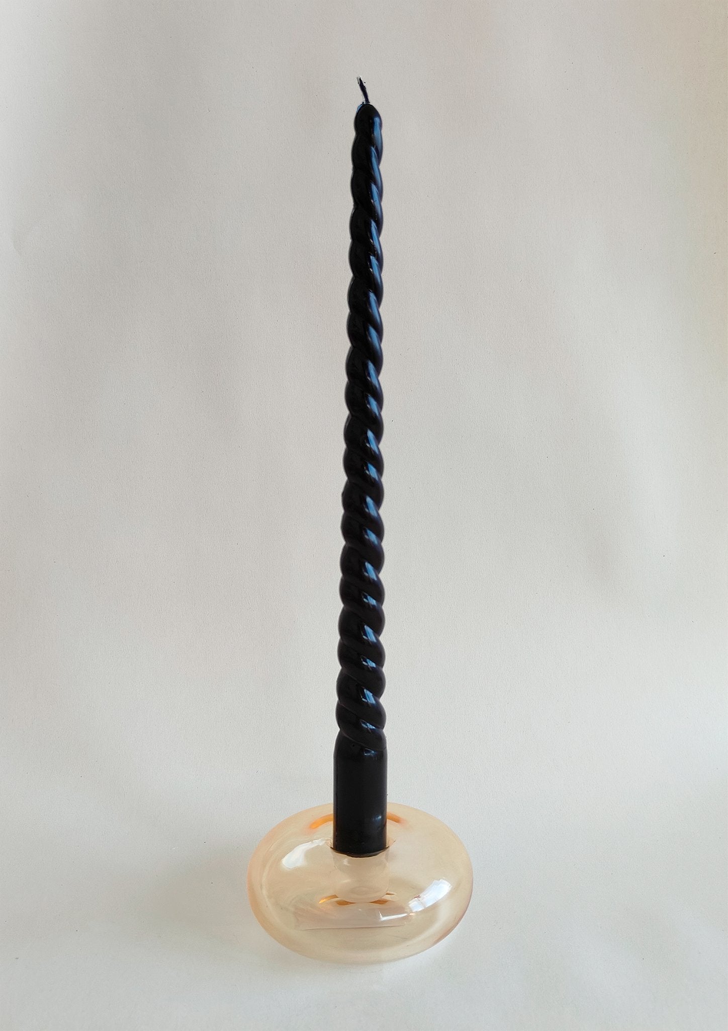 Twist in Black | Handmade Soy wax Pillar Candle - House of Dhara