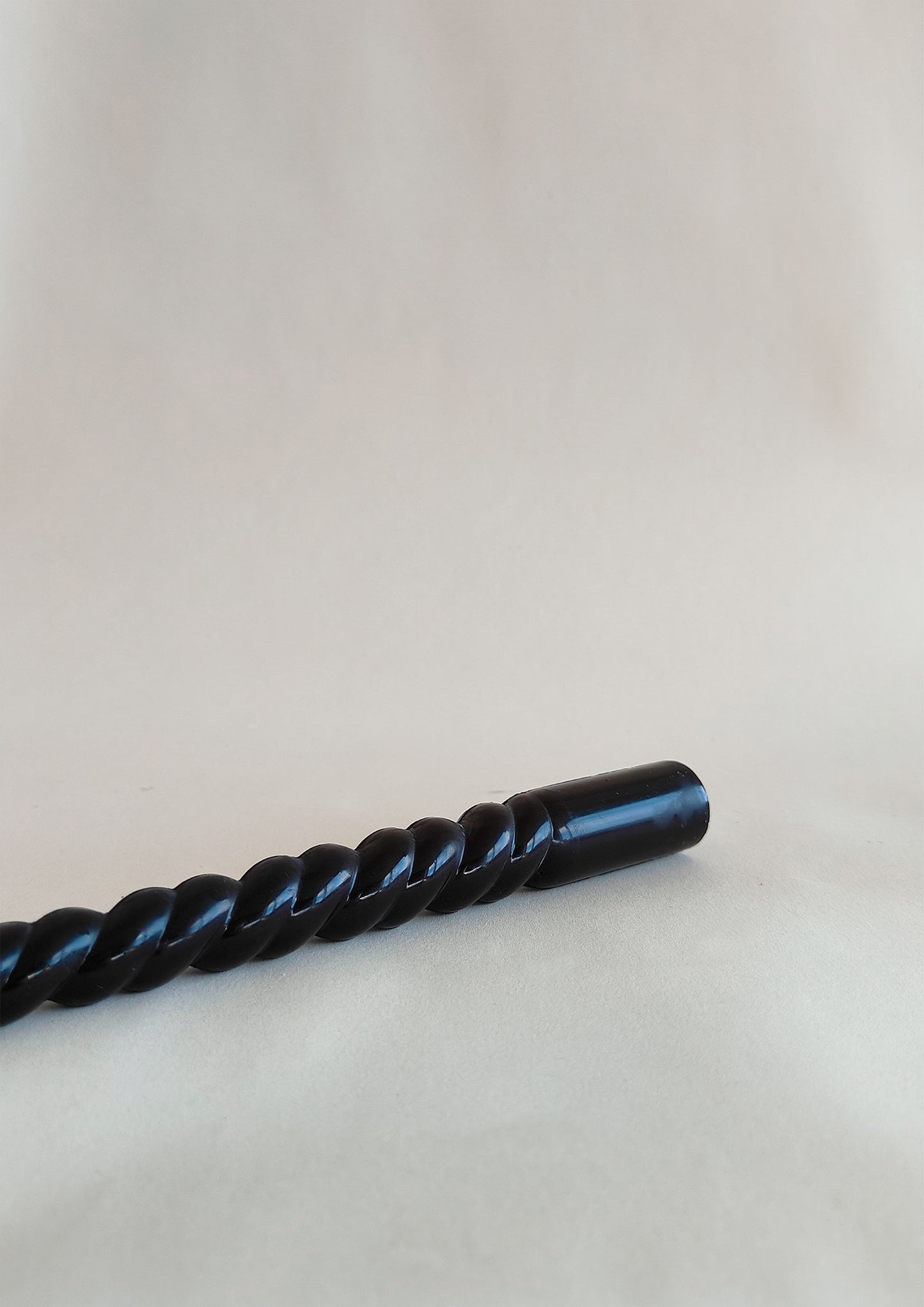 Twist in Black | Handmade Soy wax Pillar Candle - House of Dhara